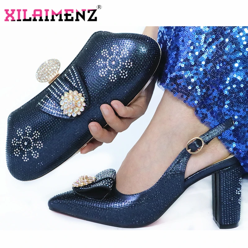 Новые Модные Элегантные Осенние женские вечерние туфли и сумочка оранжевого