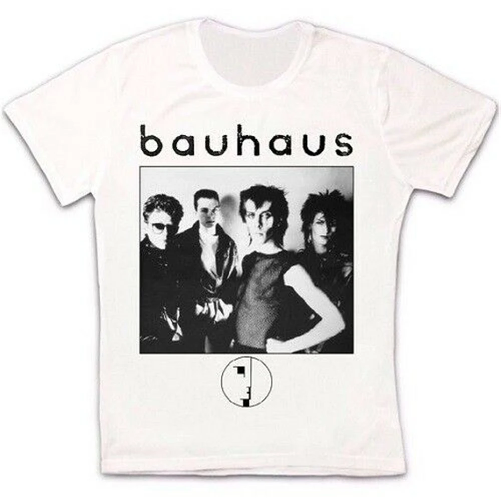 Bauhaus Готическая рок группа Post панк ретро винтажная хипстерская футболка унисекс