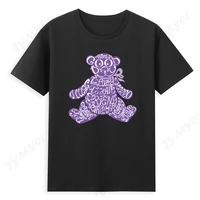 funny teddy bear t shirt with animated graphics best selling fashion dark bear cotton top unisex puppet bear t shirt