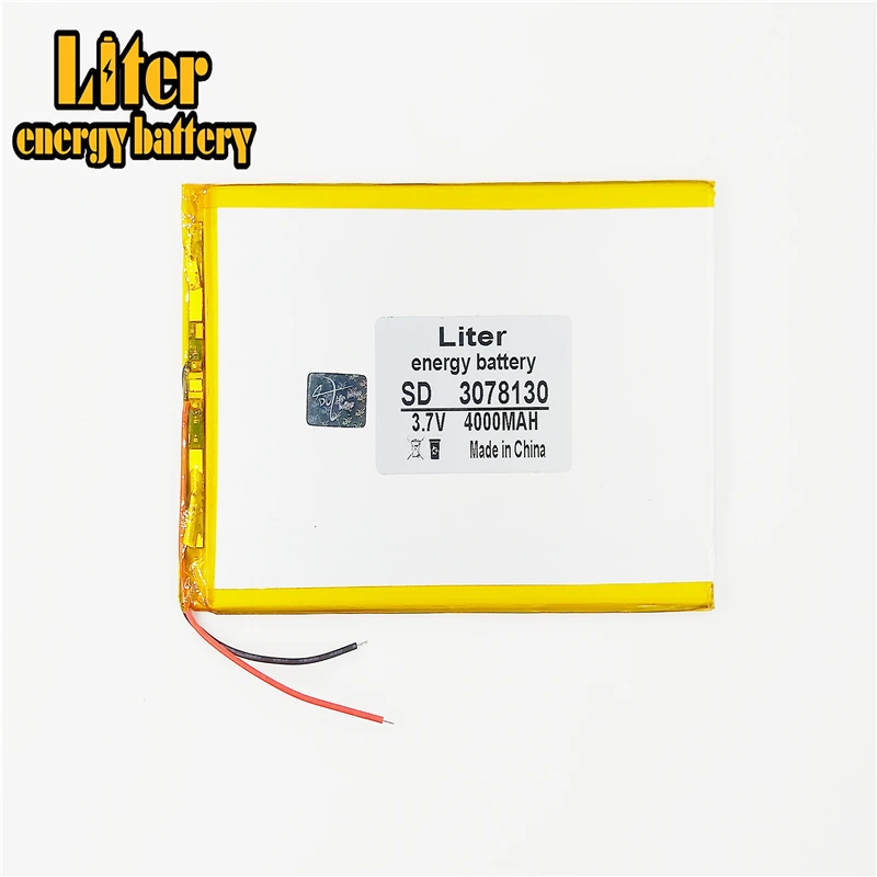 

Polymer lithium ion battery 3078130 3.7V 4000MAH 3080130 can be customized wholesale CE FCC ROHS MSDS quality certification