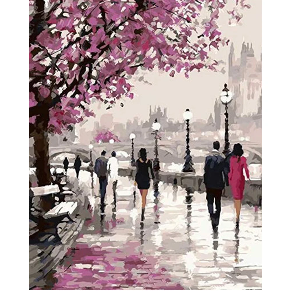 Персонажи цветы пейзажи животные цифровые картины маслом сделай сам для