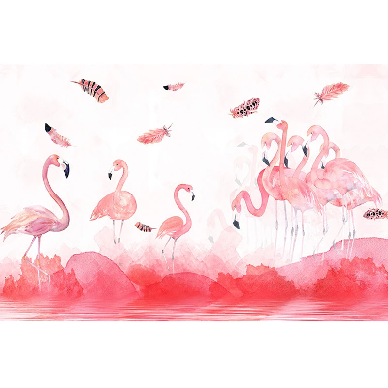 Популярные обои для магазина молочного чая Фреска маникюрного салона фон на стол