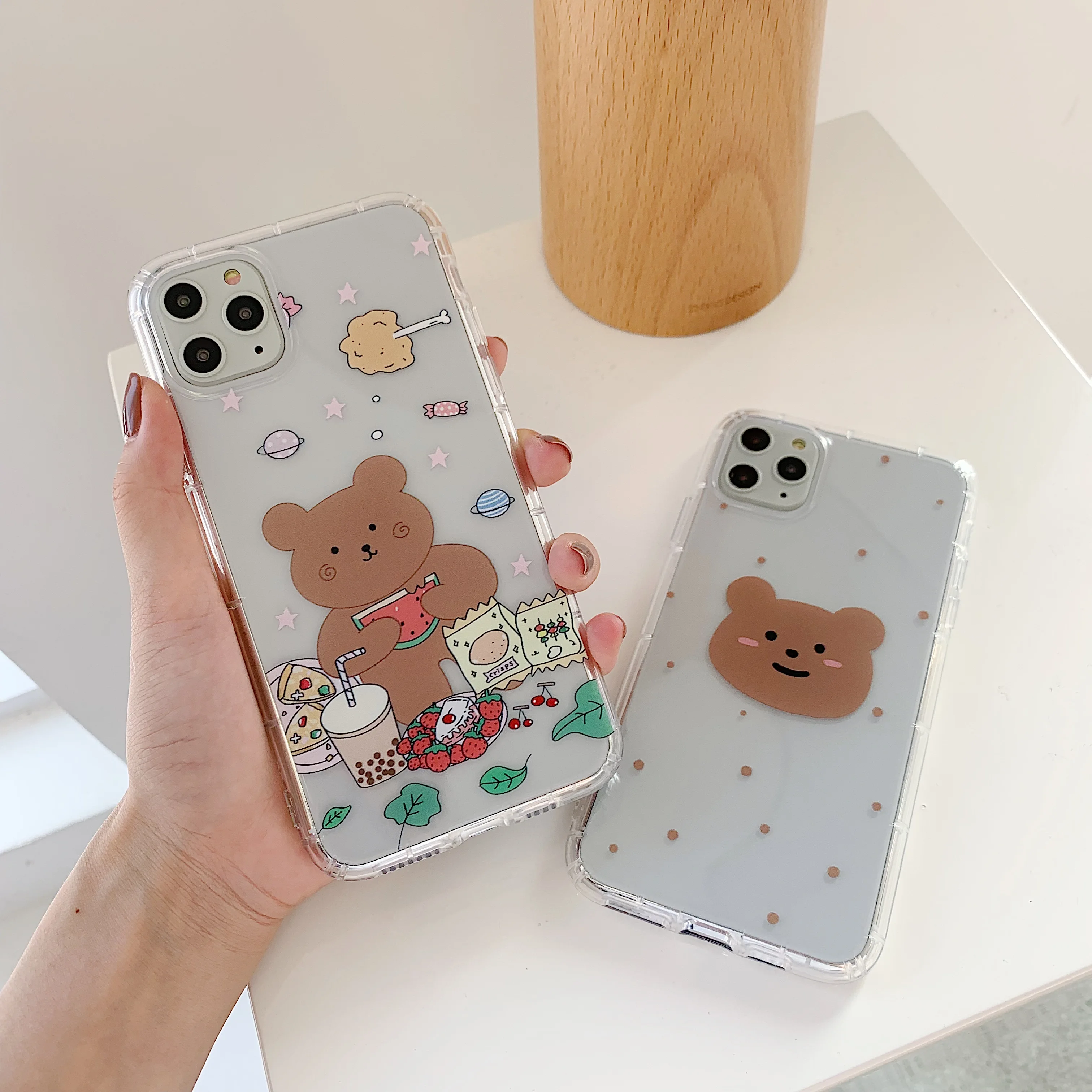 Силиконовый чехол с милыми животными для iphone 11 pro XR XS Max 6 6s 7 8 Plus Роскошный Матовый