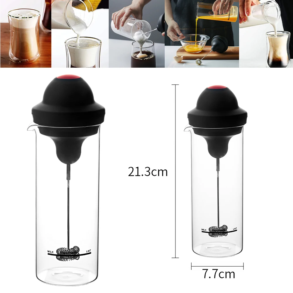 

Electric Milk Frother Foarmer Durable Milk Frother Electric Foamer Coffee Foam Maker Milk Shake Mixer Battery Milk Frother Jup