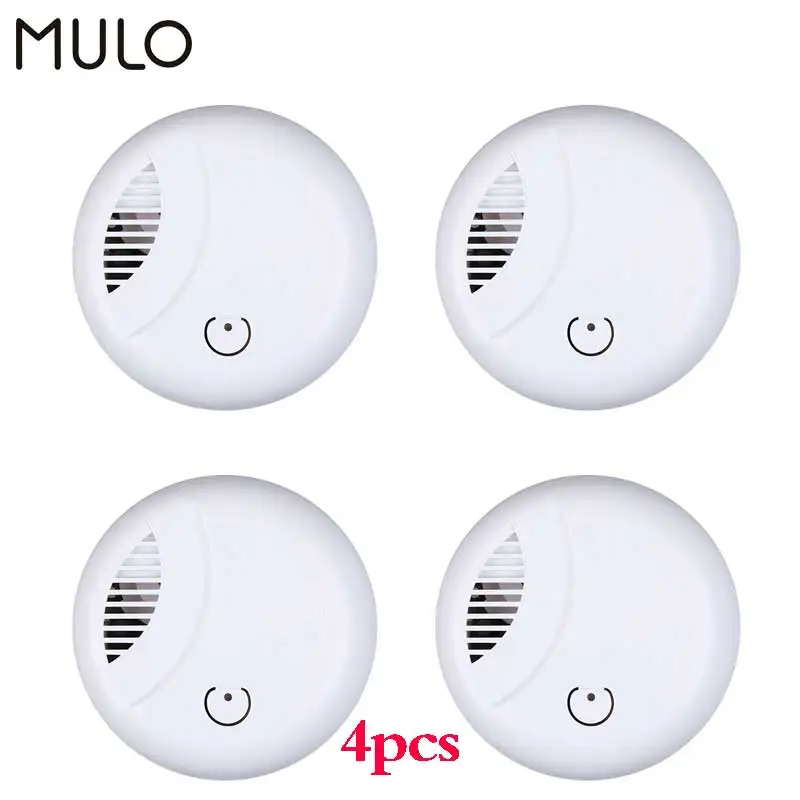 MULO Portable Smoke Detector Fire Safety for Home Hotel School Independent Fire Smoke Sensor Security Alarm Fire Equipment