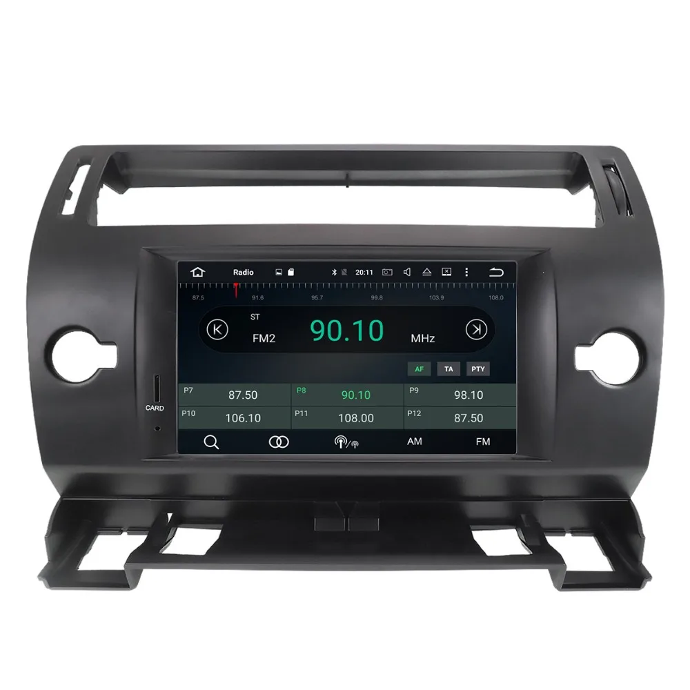 DSP Android 9 gps навигация автомобильный dvd-плеер для Citroen C4 Quatre Triumph 2004-2012 Авторадио Стерео Плеер голова uint мультимедиа