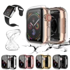 ТПУ ремешок для часов чехол для наручных часов IWatch, 6 Plus SE 5 4 44 мм 40 мм высокого качества мягкой Экран протектор чехол для Apple Watch, версии 3, чехол, 42 мм, 38 мм, версия аксессуары