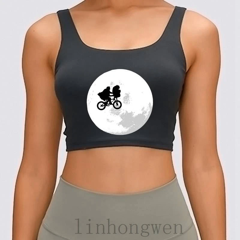 

Et Moon Bacground Women Tank Top Gift S-XL Custom Slim Authentic Clothing Spring Autumn Crop Top