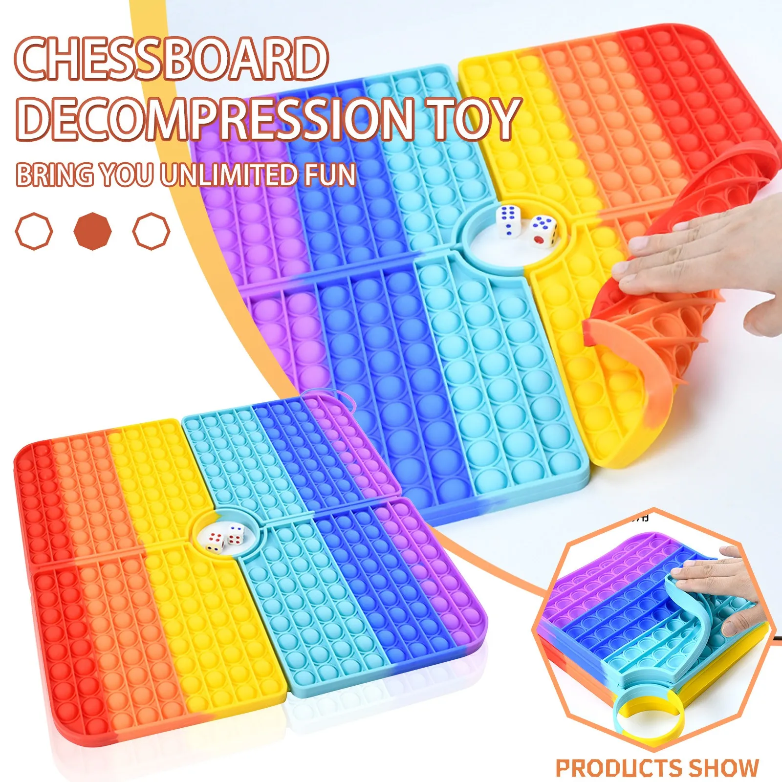 

New Cute Bag Pops Fidget Toys Push Its Bubble Stress Reliever Rainbow Simpl Dimmer Antistress Children Sensory Toys Backpack