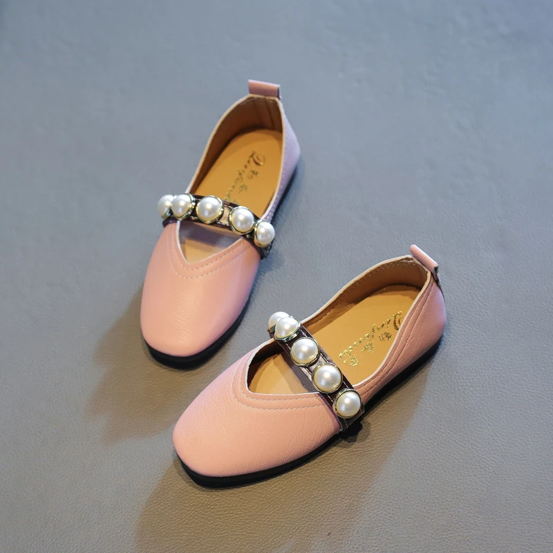 

Girls Small Leather Shoes 2020 Autumn New Fashion Children's Princess Dance Shoes Kid's Performance Pearl Shoes