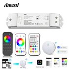Светодиодный контроллер RGB 12 В, Wi-Fi, 24 В, 36 В, постоянный ток, RF, 2,4G, беспроводной пульт дистанционного управления, умный контроллер Wifi для одноцветной светодиодной ленты CCT RGB