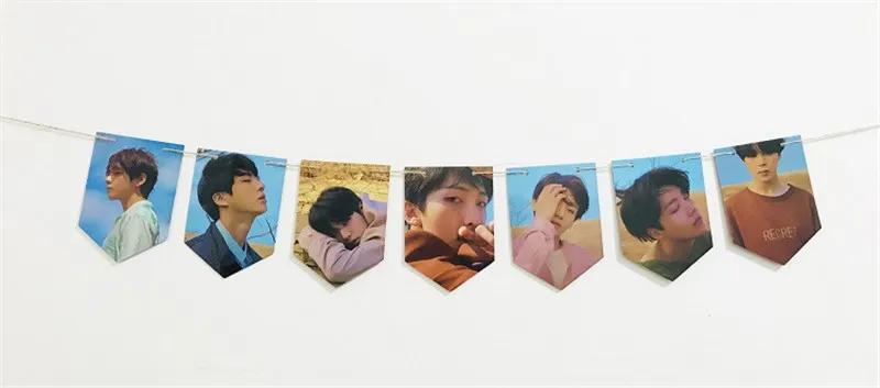 KPOP дважды GOT7 WANNA ONE BANGTAN мальчики с веревкой мальчик с Luv стены баннер карта душа Persona JUNG KOOK JIMIN - Цвет: 11