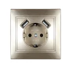 Настенное зарядное устройство с двумя USB-портами, 5 В, 2 А