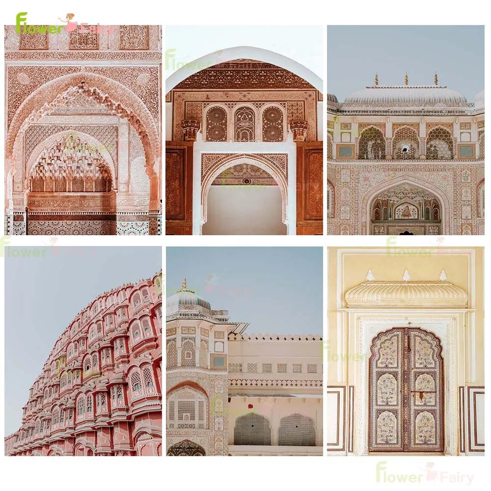 

Vintage Morocco Building Religion Mexico Nordic Poster Wall Art Canvas Painting Wall Pictures For Living Room Home Unframed