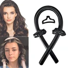 Плойка для завивки волос, атласная, без жара, резинка для волос, повязка для волос, набор инструментов для плетения волос для женщин, женщин, девушек