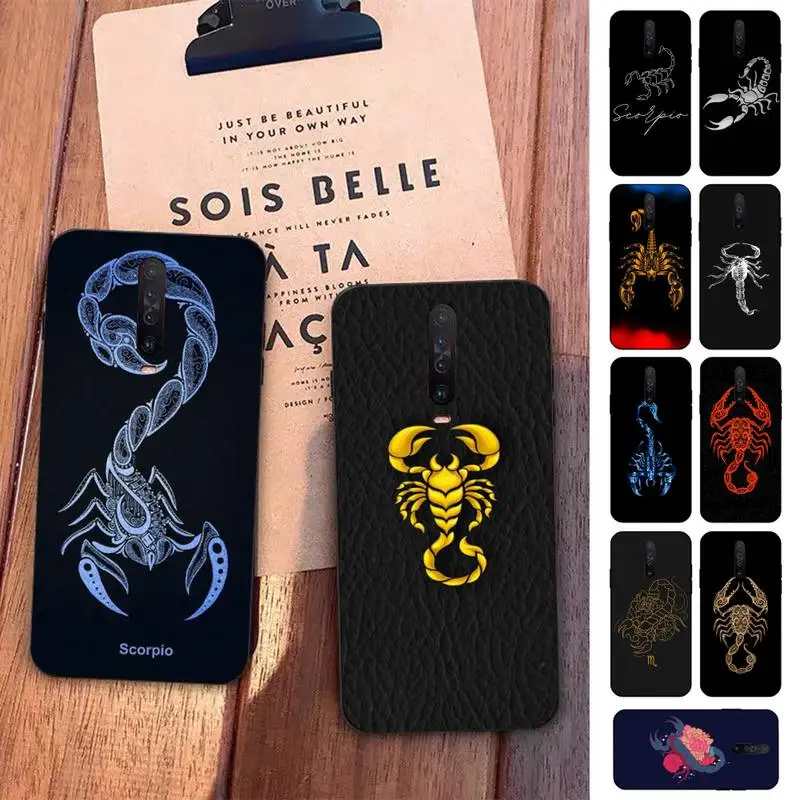 

LVTLV Scorpion Phone Case for Redmi 5 6 7 8 9 A 5plus K20 4X S2 GO 6 K30 pro