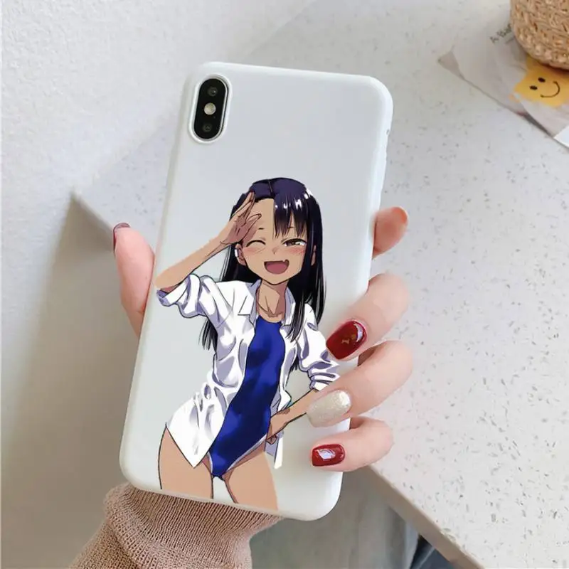 

MaiYaCa Nagatoro Phone Case Soft Solid Color for iPhone 11 12 13 mini pro XS MAX 8 7 6 6S Plus X XR