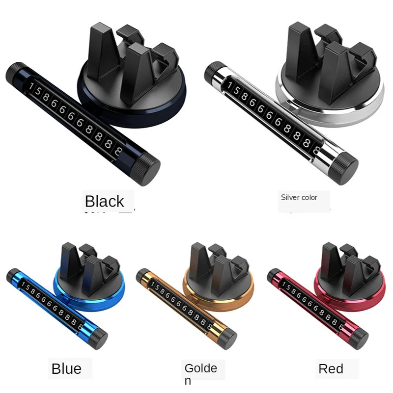 

Anti Shake Rotation Adjustable Smartphone Mount Bracket with Car Number Plate Universal Holder Car Mobile Phone Holder Stand