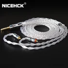 Кабель NICEHCK LitzPS-Pro Upgrade Cable 8 Core 4N Litz из чистого серебра 3,5 мм2,5 мм4,4 мм MMCXNX7QDC0,78 2Pin для MK3 ST-10s KXXS