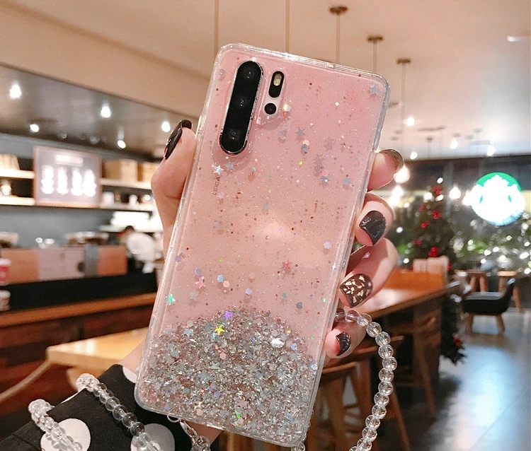 Новинка 2020 чехлы для Xiaomi Mi CC9 Note 10 Pro прозрачный чехол с блестками из серебристой