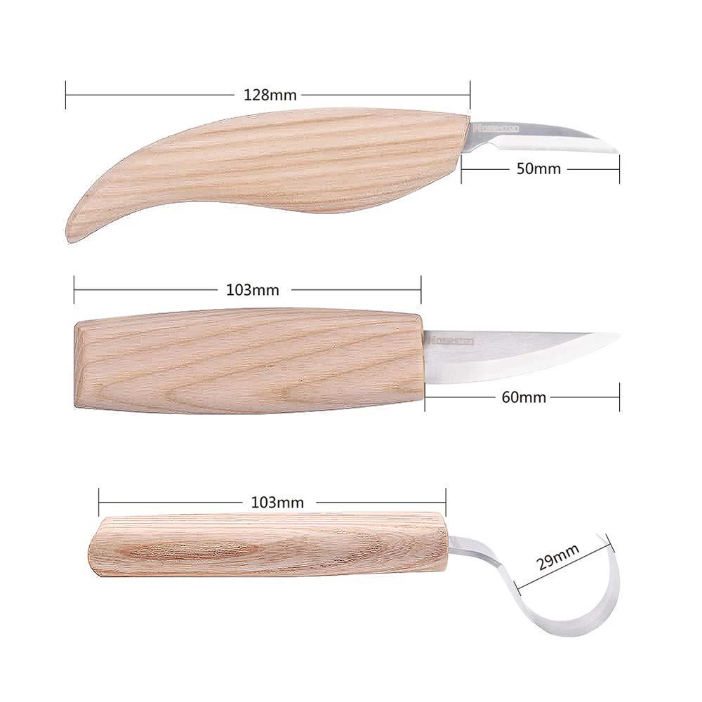 5Pcs DIY Spoon Carving Woodcut Tools Wood Knife Woodworking Cutter Hand Set Peeling Woodcarving Sculptural | Инструменты