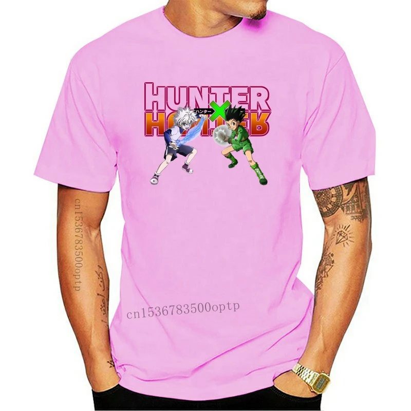 

Новинка, футболка Hunterxhunter, весна-осень, размер превышает размер, женская дизайнерская футболка с юмором