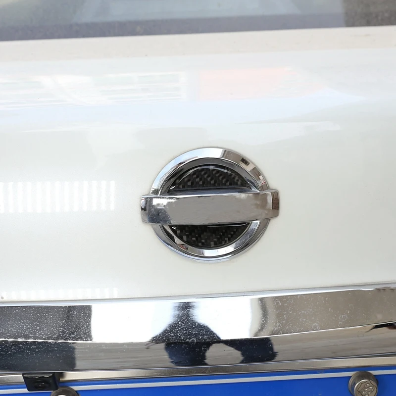 Обложка из углеродного волокна ABS для задней двери Декоративная Обшивка Nissan Sylphy