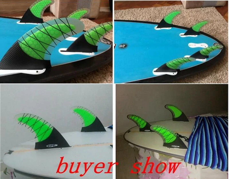 Комплект плавников для серфинга FC II 2 I полукарбоновые плавники G7 G5 L M набор | Спорт