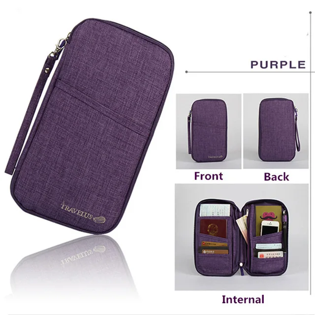 R quality travel document storage bag wallet passport ID ticket flight credit card package box passport package - Цвет: R