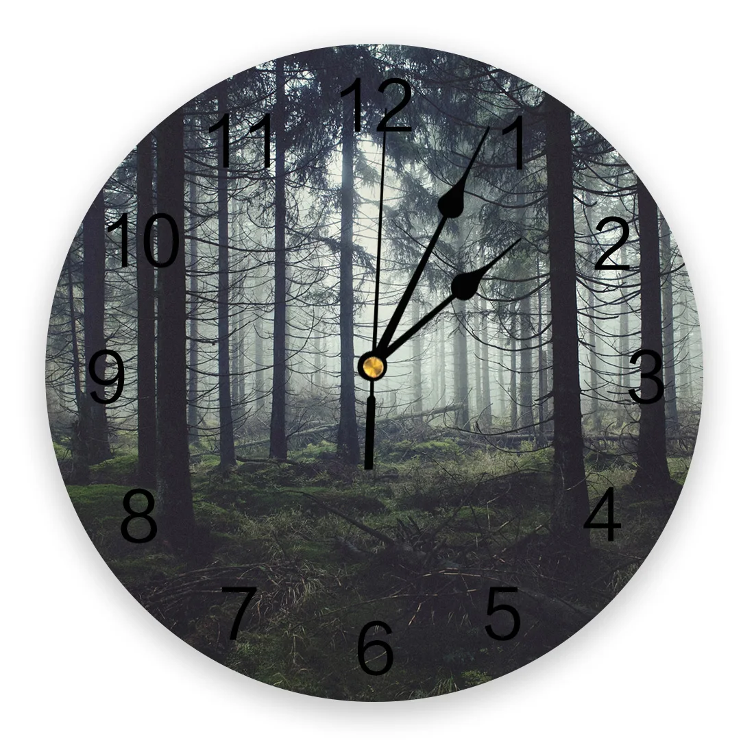 

Through The Trees Wall Clock Home Decor Bedroom Silent Oclock Watch Wall Digital Clock Wall Clock for Kids Rooms
