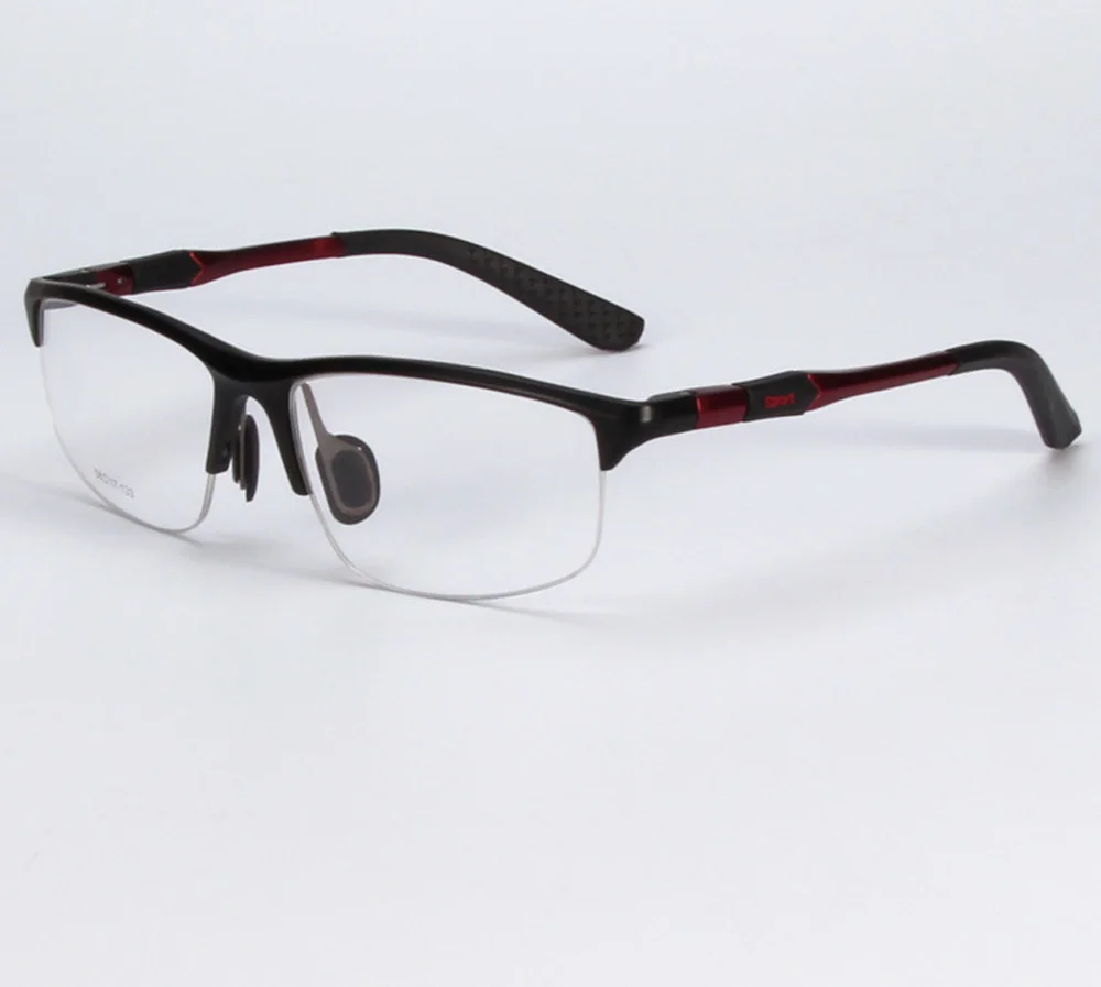 

Men Fashion Simple Ultralight Al-Mg Alloy Half-Rim Custom Made Myopia Glasses -1 to -6 and Reading Glasses +1 to +4