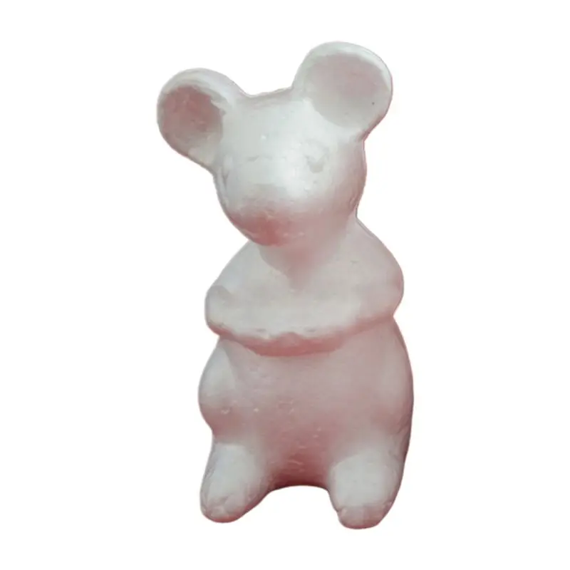 

Lovely Small Mouse Shape Foam Craft Ornament Figure Miniatures Decorations Props