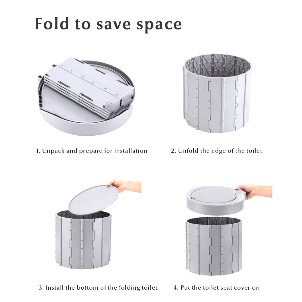 Уличный портативный туалет складное дорожное сиденье для туалета пластиковый