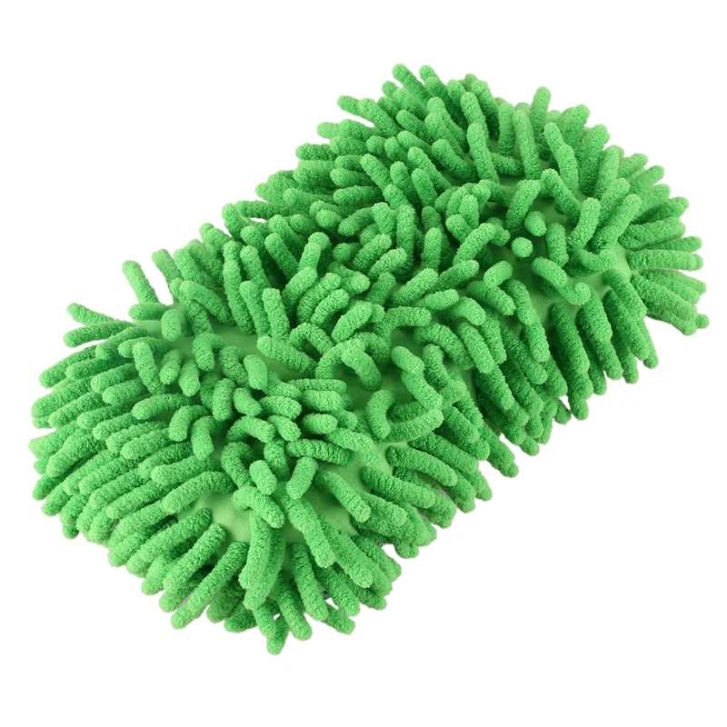 Car Hand Soft Towel Microfiber Chenille Washing Gloves Coral Fleece Auto | Дом и сад