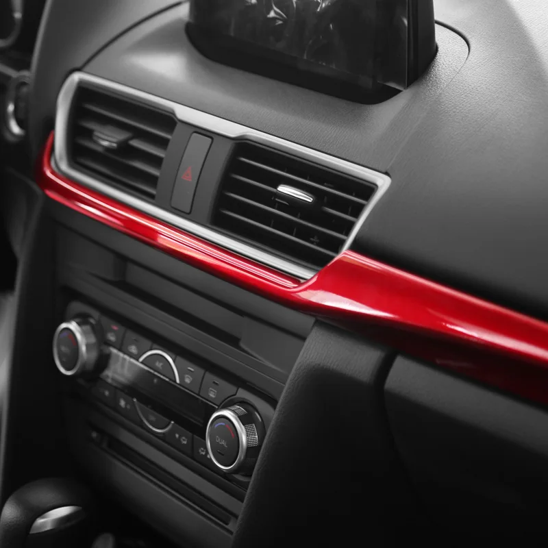 Для Mazda 3 Axela 2014 2015 2016 2017 2018 центральный контроль отделка Декоративная расшитая