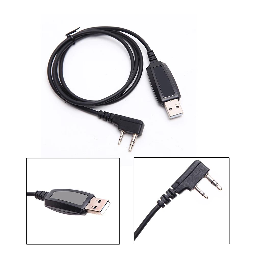 2 разъема USB Кабель для программирования провод Baofeng UV 5R 82 RETEVIS H777 RT22 RT15 RT81 Win XP/7/8