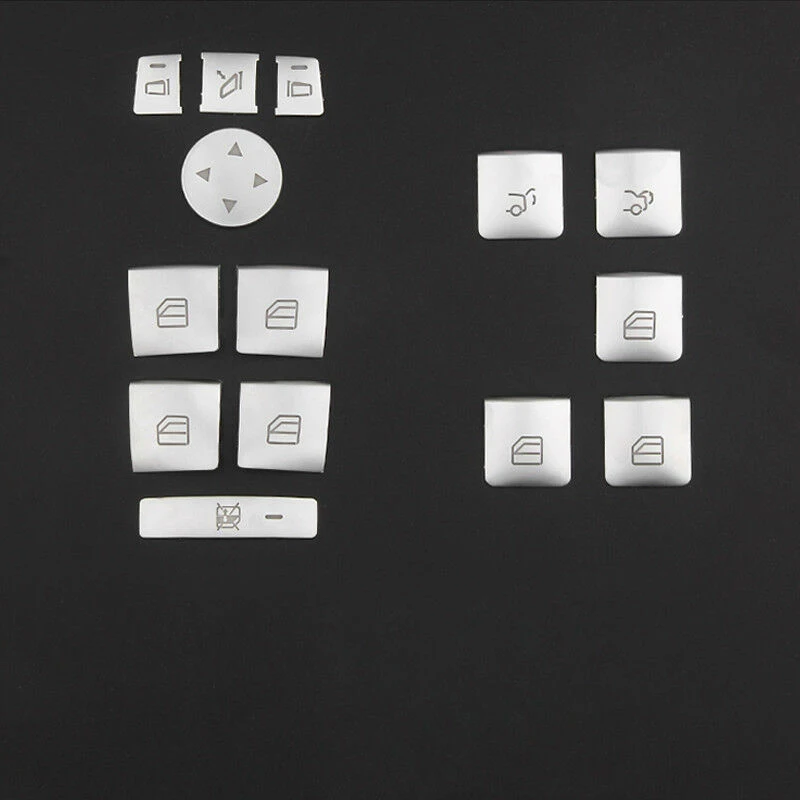 Набор для отделки дверных кнопочных выключателей профессиональный серебристый