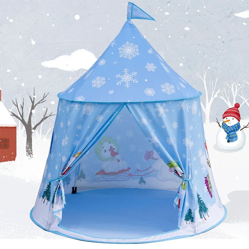 

Baby Inner Playpens Children's Game Tent Castle Breathable Ball Pool Snowman Game House Chick Baby Toy Indoor and Outdoor