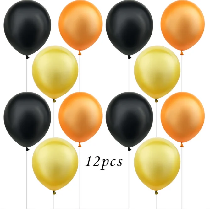 12PCS balloon Вечерние баннеры на тему фермы для душа; вечерние баннеры для торта с днем рождения; Детские вечерние баннеры для мальчиков; товары для украшения торта - Цвет: 12PCS balloon