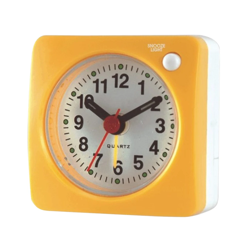 Небольшие часы 6 см/2 4 дюйма восходящий звук светильник не тикающий Аналоговый