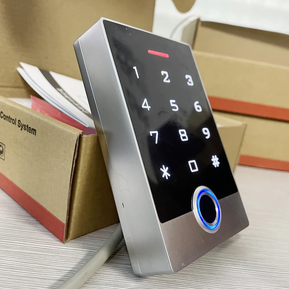WIFI Tuya APP Keyless Door Lock Waterproof Fingerprint Access Control Standalone Keypad 125Khz RFID Card Entry | Безопасность и