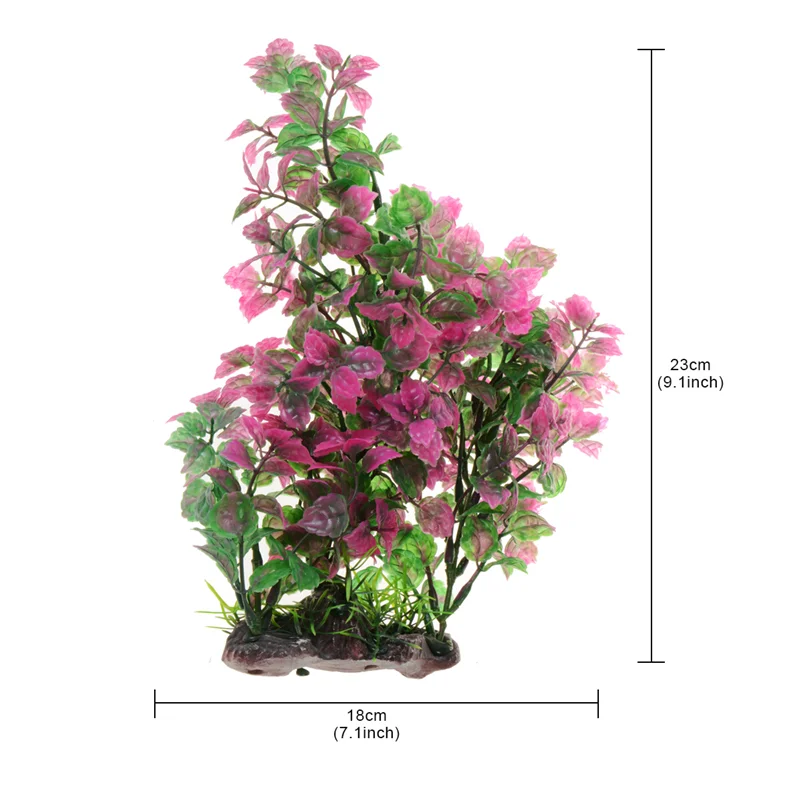 Саим искусственные пластмассовые растения Украшение для аквариума фиолетовые