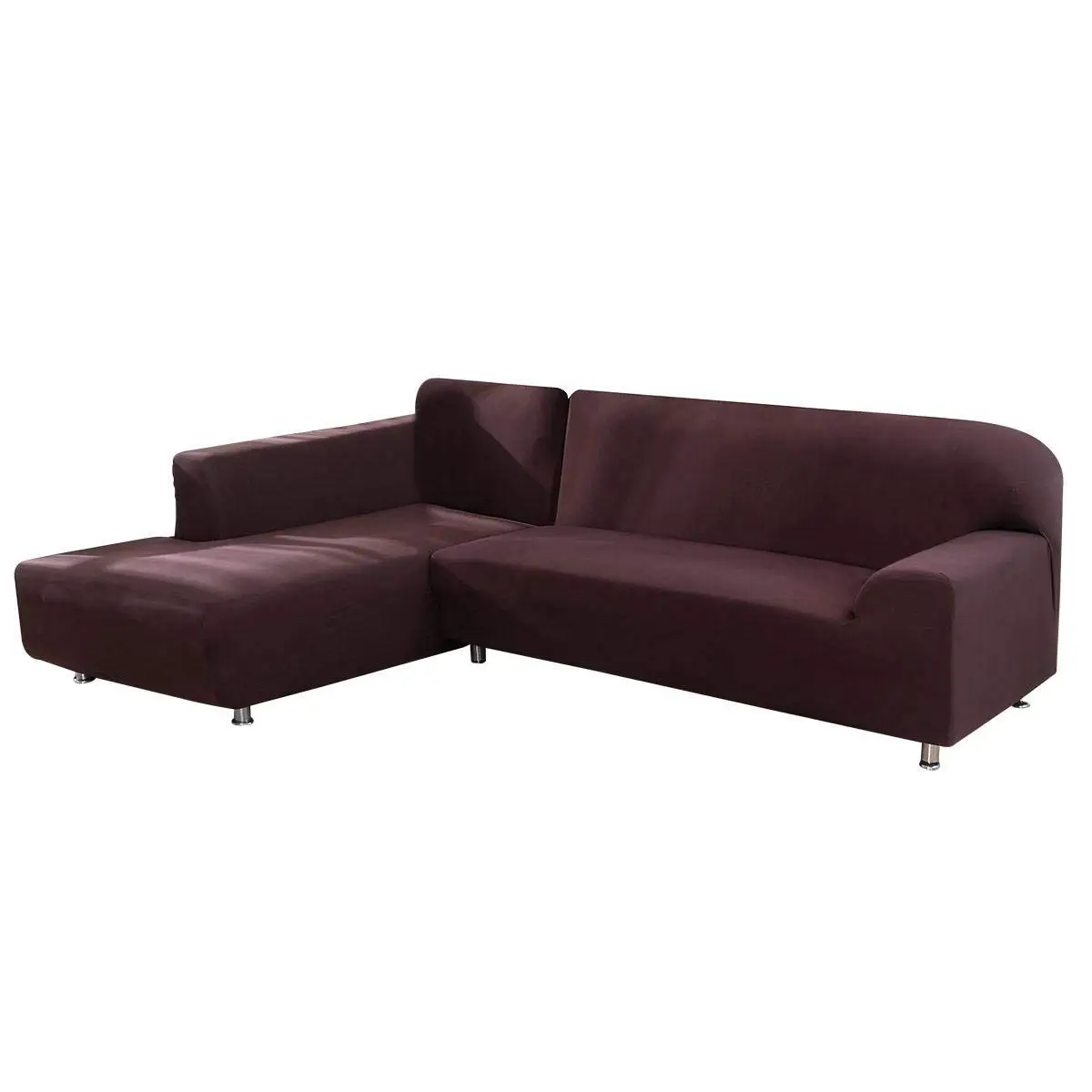 

1 PCS Solid Color Elastic Sofa Cover Spandex Modern Chenille Corner Sofa Couch Slipcover Chair Protector Living Room 3/4 Seater