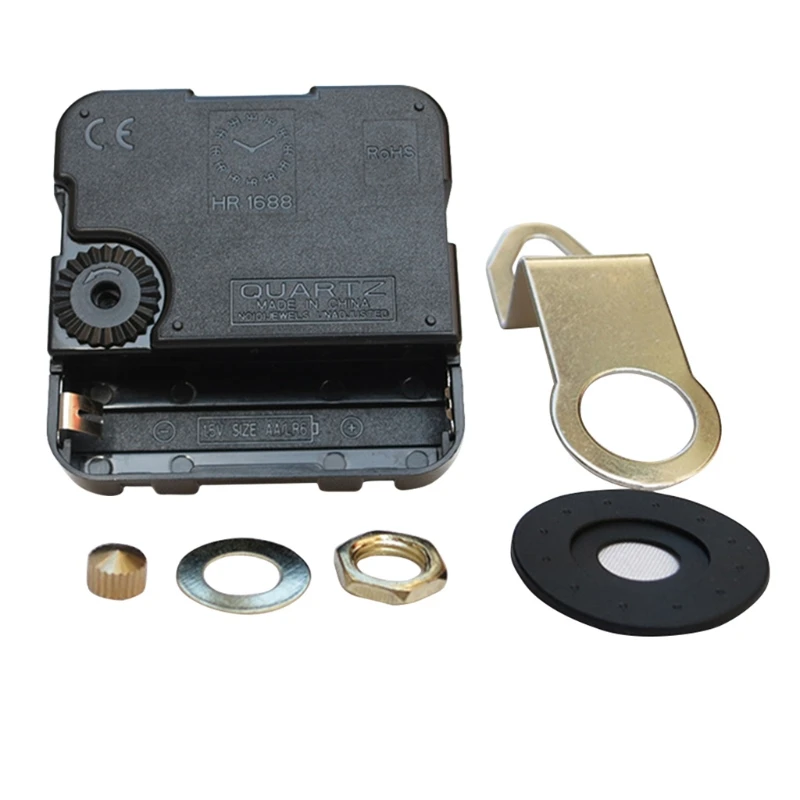 

High Torque Quartz Clock Movement Replacement Parts Kit with 208 mm/8.2 Inches Long Spade Hands Hanger 28GF