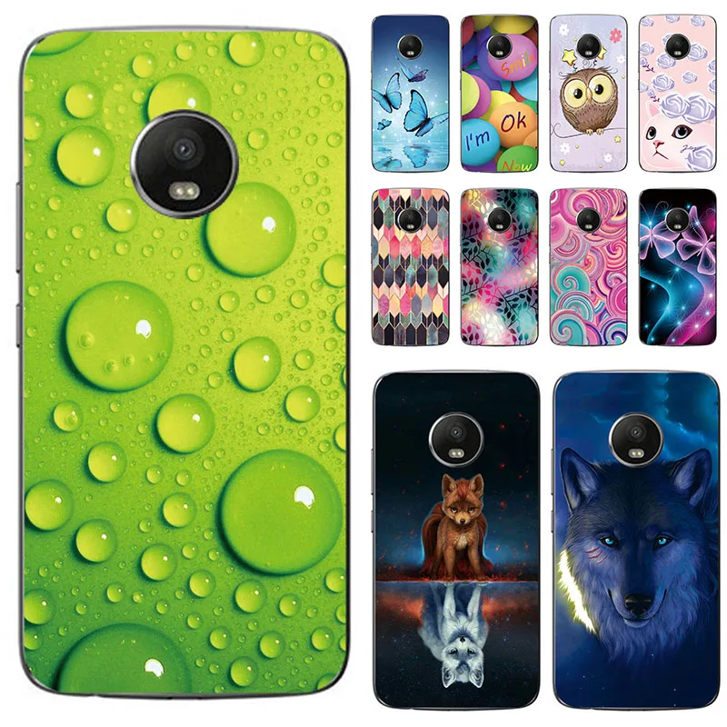 Чехол для Motorola Moto G5 Plus X 2017 XT1670 XT1671 XT1675, силиконовый мягкий ТПУ защитный чехол для телефона, Coque