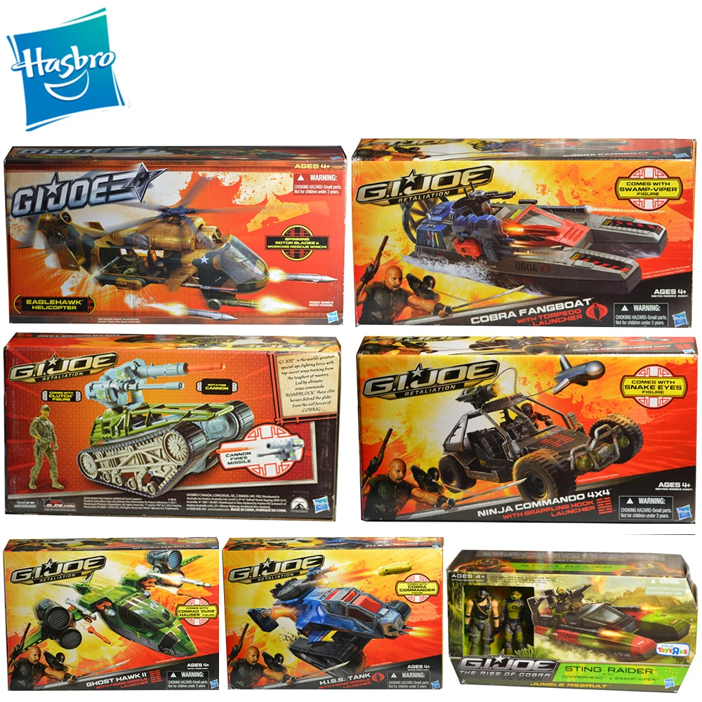 

Hasbro Gijoe Movie Series Original Traffic Tool Anime Figures Figure Speed Boat Panzer Helicopter Kids Gift Collection Model Toy
