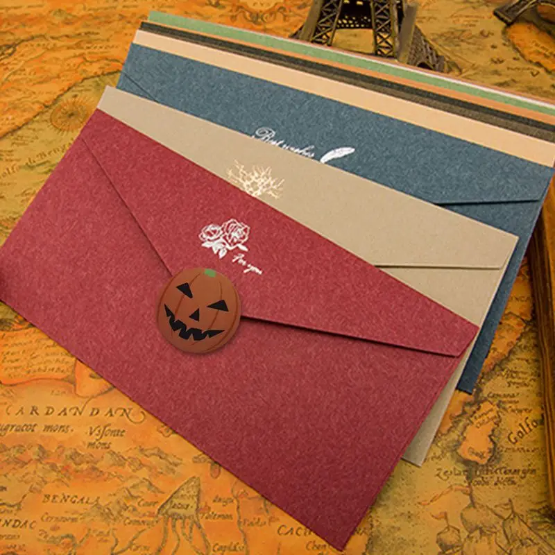 

500 Pcs / Roll Sealing Sticker Labels Halloween Party Gifts Stickers Pumpkin