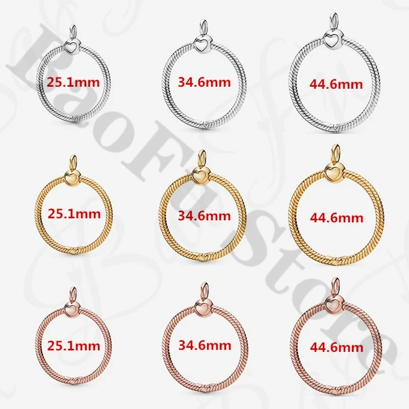 

Authentic 925 Sterling Silver Pendant Suitable For Original Female Necklace O Pendant DIY Bead Jewelry Gift