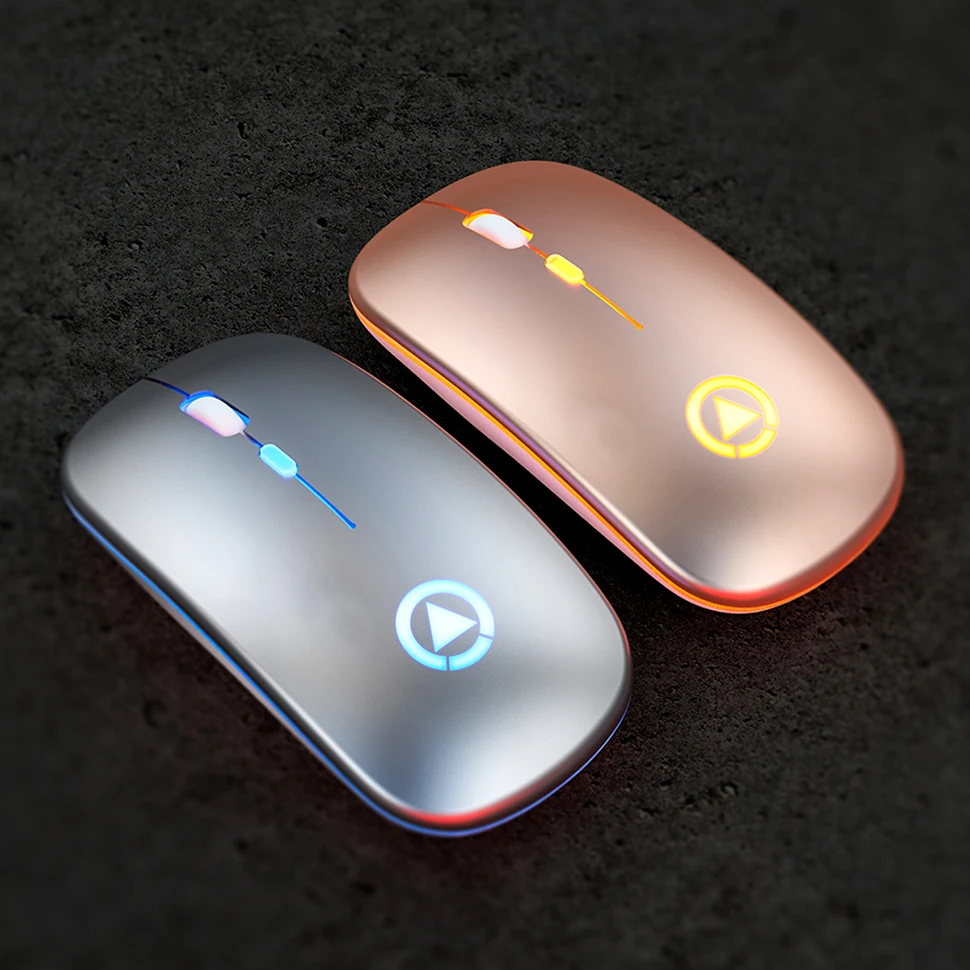 led backlit rechargeable wireless mouse usb receiver ergonomic optical gaming mouse silent desktop pc laptop mouse free global shipping