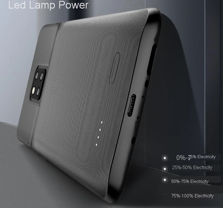 SeenDa 6000mah Battery Charger Case for Huawei Mate 20X Full Protect Shockproof Power Bank Case External Back Clip Battery Cover